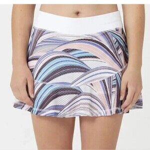 Sofibella Airflow Skort  Women's Size M  Athletic Skirt w Shorts  Natural Print
